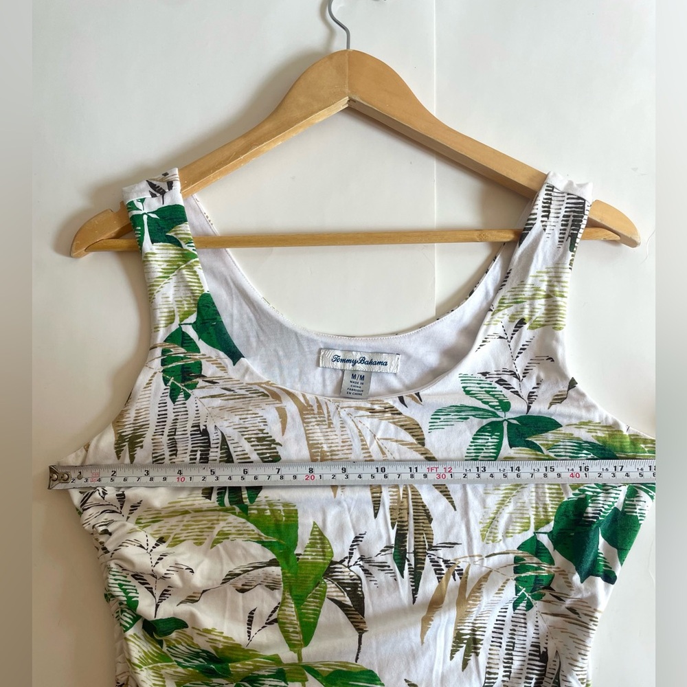 Tommy Bahama Tropical Leaf Print Sleeveless Dress midi - Picture 6 of 7